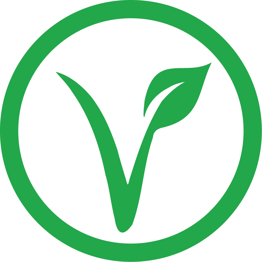 Vegan stamp logo